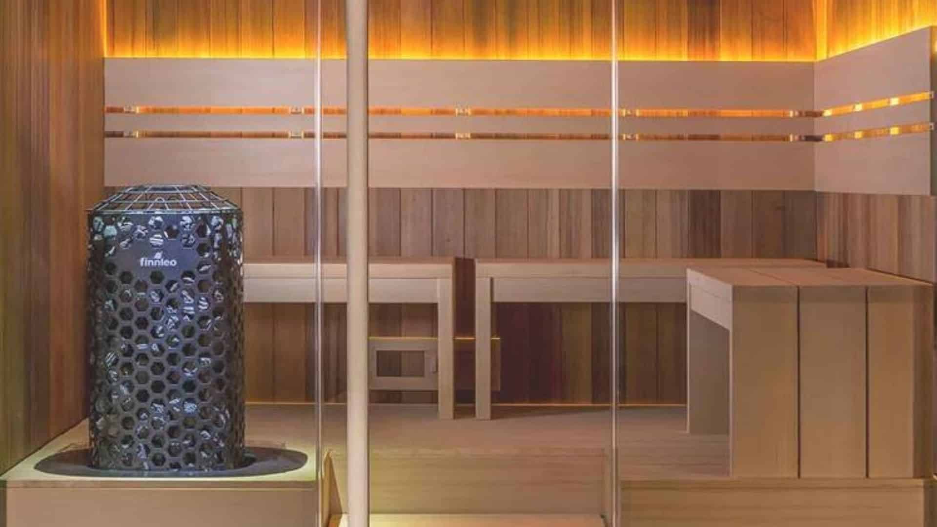 an image of a sauna, representing "the ultimate guide to sauna health benefits"
