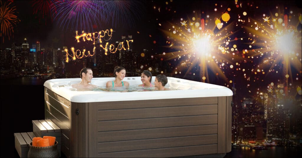 Start the year right with a hot tub!