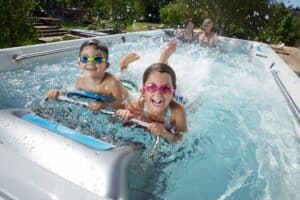 Swim spa games make family time for fun!